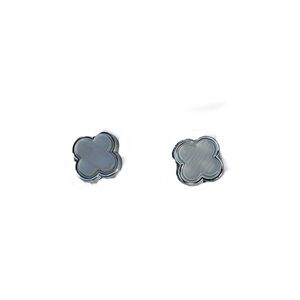Silver Clover Stud Earrings